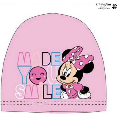 Setino dívčí čepice Minnie Mouse světle růžová