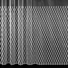 Mantis Tylová záclona 533/601, vyšívané květinky, s bordurou, bílá výška 200cm ( v metráži)