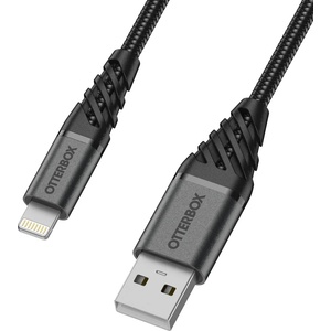 OtterBox премиум кабел USB/Lightning 2 m, черен (78-52644)