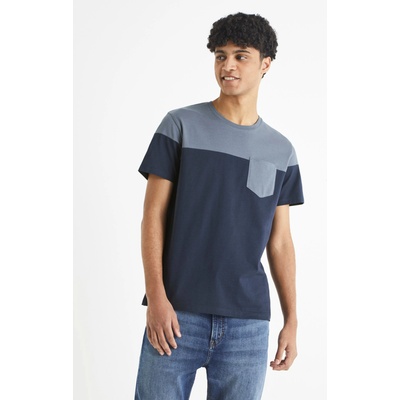 Celio Синя мъжка тениска с джоб Celio Becolored Celio | Sin | МЪЖЕ | S