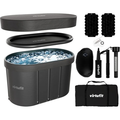 VIRTUFIT Oval Ice Bath 70 cm Anthracite