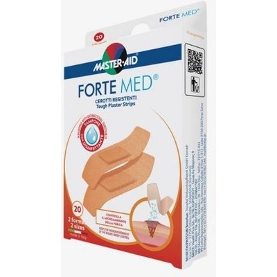 Master Aid FORTE Med Náplasti pevné voděodolné 20 ks 2 velikosti