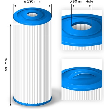 Crystalline Pool Spa Filter Filtrační kartuše SC748
