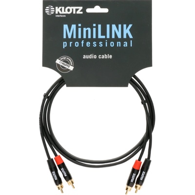 KLOTZ Кабел чинчове-чинчове 1.5м професионален Klotz MiniLink Pro KT-CC150 с позлатени контакти