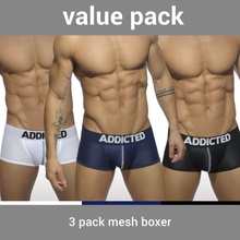 Addicted AD477P Mesh Boxer push Up boxerky 3Pack