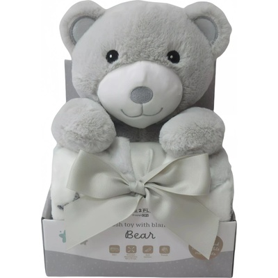 Freeon Одеяло с играчка Freeon Free2Play - Мече, 90 x 75 cm (85895)