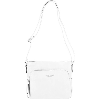 KATHY dámska crossbody koženková kabelka Biela