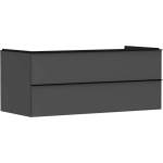 Hansgrohe Xelu Q - Шкафче за умивалник, 50x118x55 см, 2 чекмеджета, матово сиво/матово черно 54083670 (54083670)
