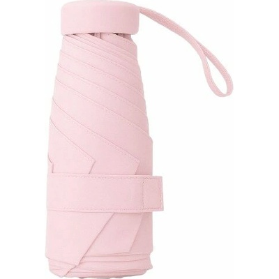 Mini deštník s ochranou proti UV záření růžový