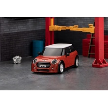 RACING TURBO On-Road RC Car RTR Licencovaná karoserie MINI Cooper červená s bílou střechou 1:76