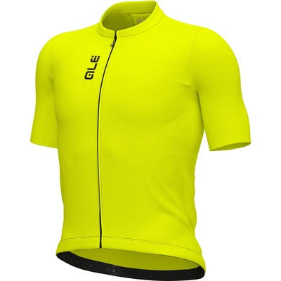 Alé Мъжка фланелка с къс ръкав за колоездене Alé Pragma Color Block Jersey Cycling jersey - Fluo Yellow - размер 3XL (056-3425-0118)