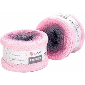 YARNART Rose Garden 313 Pink Grey Плетива прежда (Rose Garden 313)