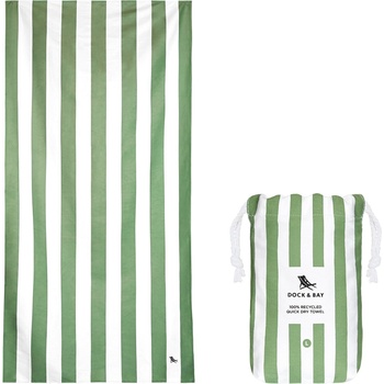 Dock & Bay Плажна кърпа бързосъхнеща 90 x 160 см, маслинен (TOWLB-CAB-LG-KHAKI-R)
