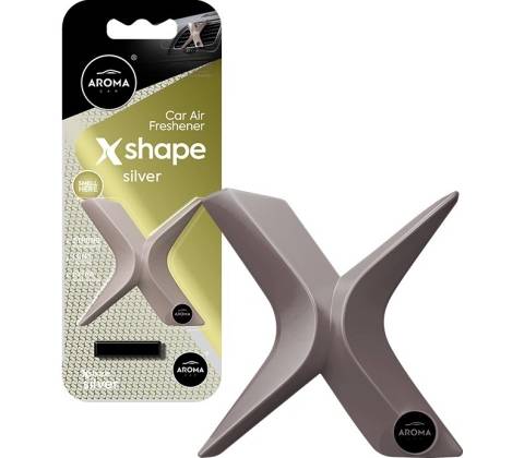 Aroma Car X Shape Silver