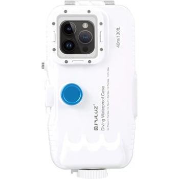 Puluz Plastic waterproof phone Case iPhone 14 Plus/Pro Max/13 Pro Max/12 Pro Max/11 Pro Max white