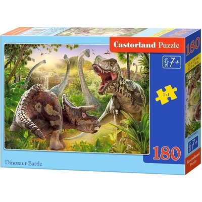 Castorland Dinosaur Battle 180 pcs Пъзел 180 броя Животни (GXP-651337)