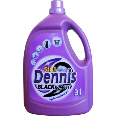 Dennis Black Activ prací gel na černé prádlo 3 l