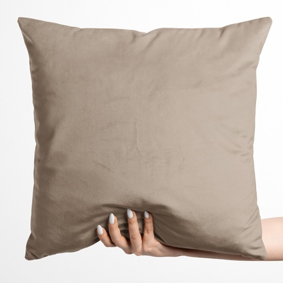 Biante Zamatová Velvet Prémium SVP-042 Béžovohnedá 30 x 50 cm