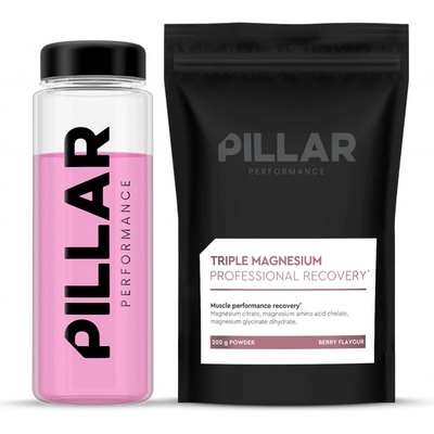 Pillar Performance Vitamíny a minerály Triple Magnesium Professional Recovery Powder Berry 200 g – Zboží Mobilmania