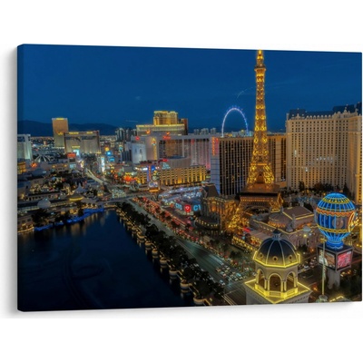 Obraz nočního Las Vegas, jednodílný 70x50 cm