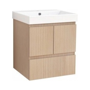 InterCeramic Pvc шкаф davide-50 9046-50 с умивалник 5953w-51cm - стенен шкаф с 2 врати и чекмедже (9046-50+УМИВ. 5953w-51cm)