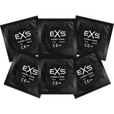 EXS Condoms 20 бр. Екстра големи презервативи EXS Jumbo 69 мм - насипни