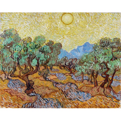 Plagát, Obraz - Olive Trees (1889), Vincent van Gogh, 40 × 30 cm