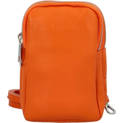 Luxusní dámské kožené MINI crossbody Lucho oranžová