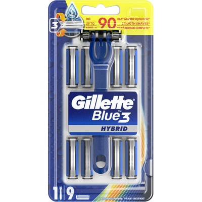 Gillette Blue3 Hybrid + 9 ks hlavic