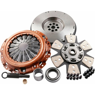 Xtreme Outback spojková sada Sprung Ceramic, se setrvačníkem, konverze na jednohmotový setrvačník, Stage 2 — Nissan Navara, Nissan Pathfinder