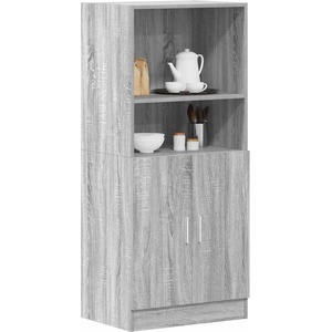 vidaXL Кухненски шкаф, сив сонома, 57x41, 5x131, 5 см, инженерно дърво (860126)