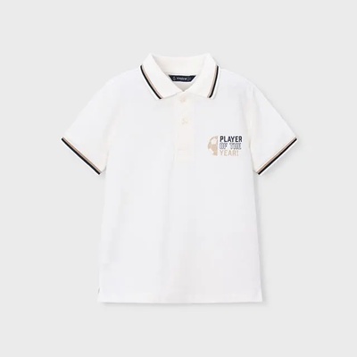 MAYORAL Поло тениска къс ръкав Сметана за мини момче Mayoral