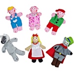 Bigjigs Toys Кукли за пръсти Bigjigs - Приказни герои, 6 броя (BJ705)