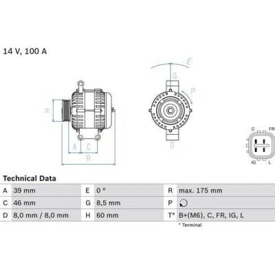 BOSCH Generátor 0986082420