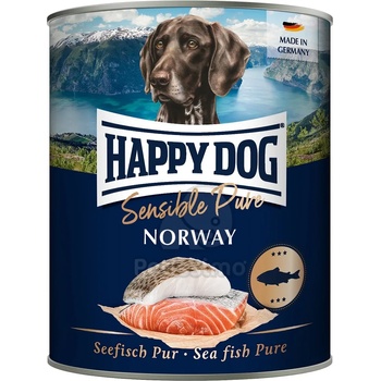 Happy Dog Sensible Pure Norway - консервирана храна със сьомга 6 x 800 г