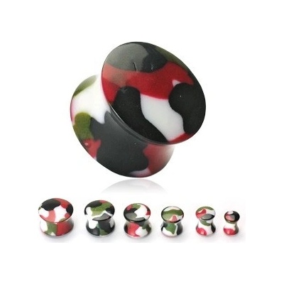 Šperky eshop Plug do ucha maskáčový U06.20