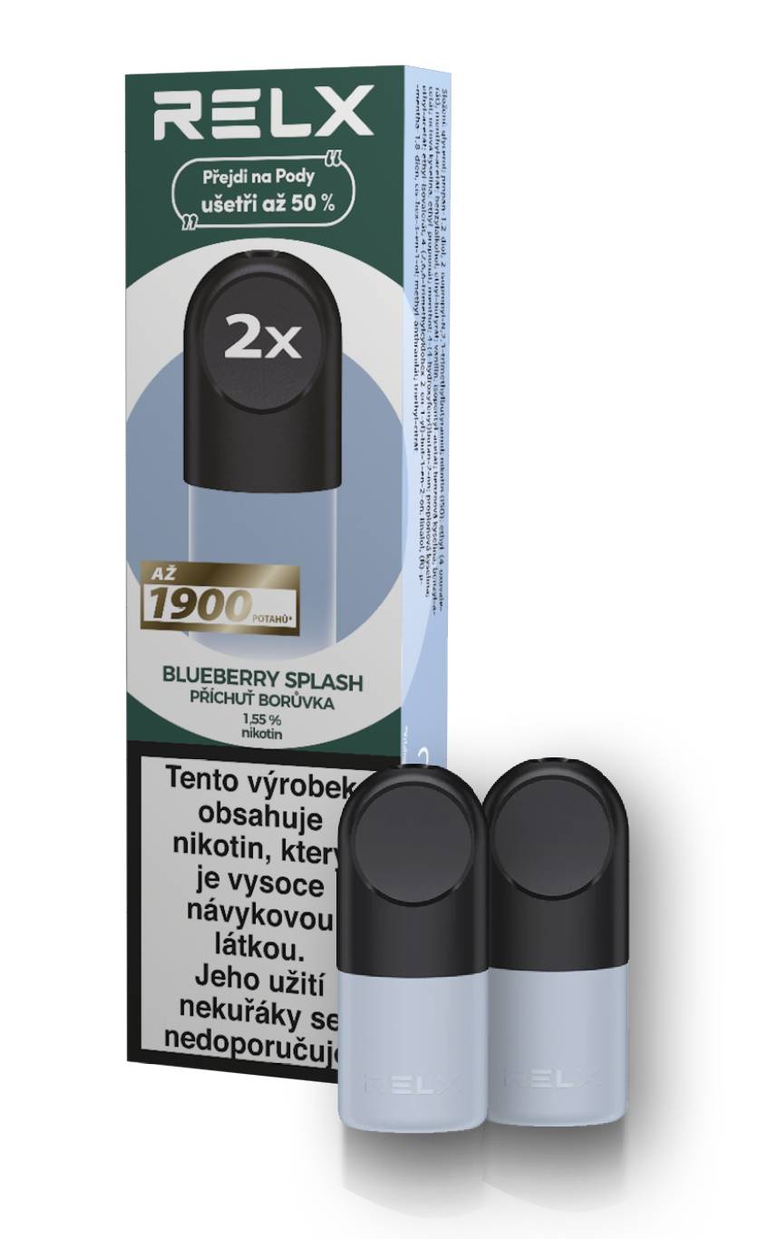RELX Nhradn Pod Blueberry Splash borvka 2 ks od 189 K - Heureka.cz