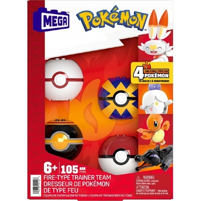 Mega Construx Pokémon Ohnivý tým trenérů