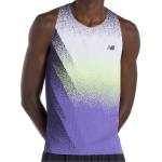 New Balance Мъжки потник с широка презрамка New Balance Race Day Ultra Light Printed Singlet Tank top - Electric Purple - размер XXL (216-8584-0115)