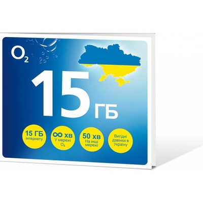 O2 Předplacená karta GO UKRAJINA 15 GB SMALLPGO.50V15G54