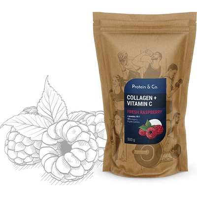 Protein&Co. Kolagen + vitamín C natural 500 g
