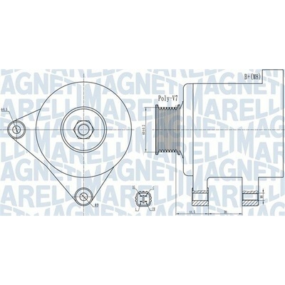 Generátor MAGNETI MARELLI 063732078010
