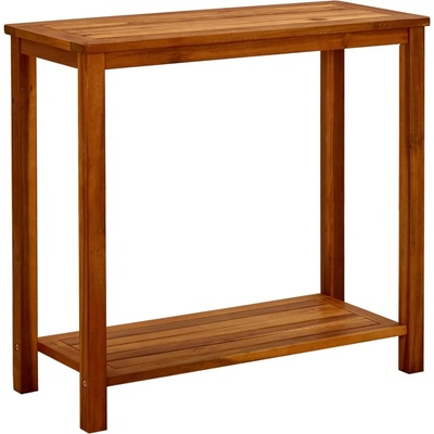 vidaXL Градинска конзолна маса, 80x35x75 см, акациево дърво масив (316405)