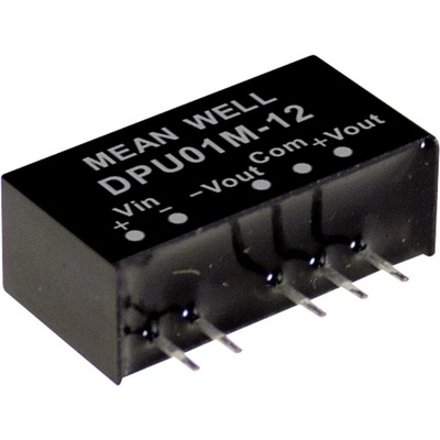 MEAN WELL DPU01L-05 DC / DC menič napätia, modul 100 mA 1 W Počet výstupov: 2 x