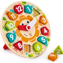 Hape dřevo puzzle vkládací hodiny 13 dílků 25cm