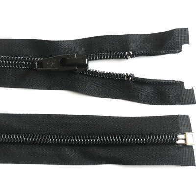Spirálový zip no.8 rozepínací 80cm černý 8mm silný zip
