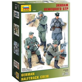 ZVEZDA Model Kit figurky 3585 German Halftrack Crew 1:35