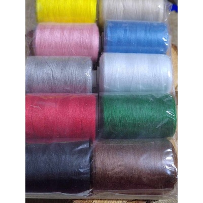 Sada nití polyester PES 40/2 1000 m 10 ks