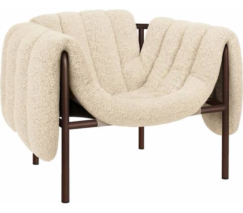 Hem Puffy Eggshell / Chocolate Brown