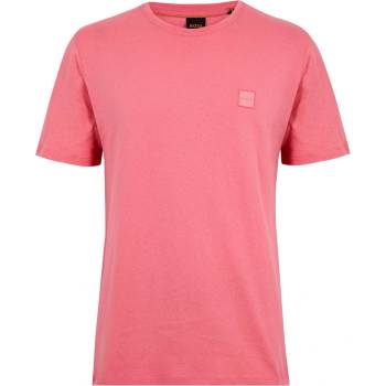 Boss Тениска Boss Mens BOSS ORANGE Tales T-Shirt with Logo Patch Premium Cotton - Light Red 632